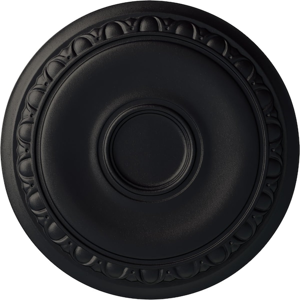 Ekena Millwork Caputo Ceiling Medallion (Fits Canopies up to 6"), Hand-Painted Steel Gray, 24 1/4"OD x 1 1/2"P CM24CASGS - main